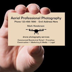 Carte De Visite Photographie par drone aérien