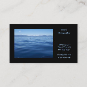 Carte De Visite Photographie Paysage Horizontal Noir