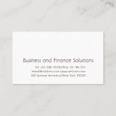 Carte De Visite Photographie personnalisable (Dos)