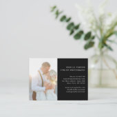 Carte De Visite Photographie personnalisable (Debout devant)