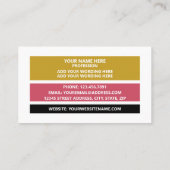 Carte De Visite Photographie personnalisée - Style rétro (Dos)