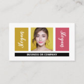 Carte De Visite Photographie personnalisée - Style rétro (Devant)