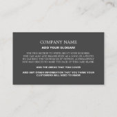 Carte De Visite Photographie personnalisée, Tutor d'histoire, Ense (Dos)