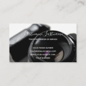 Carte De Visite Photographie pour photographes Vidéographes (Dos)