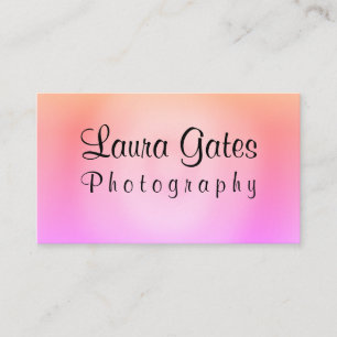 Carte De Visite Photographie pourpre orange rose d'aquarelle