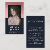 Carte De Visite Photographie professionnelle (Devant / Derrière)