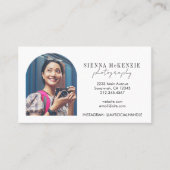 Carte De Visite Photographie professionnelle de script d'arche mod (Devant)