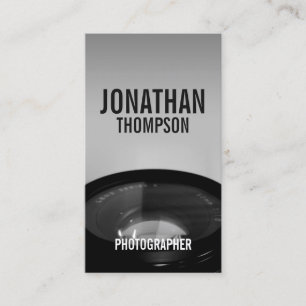 Carte De Visite Photographie professionnelle en noir et blanc