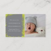 Carte De Visite Photographie professionnelle moderne (Dos)