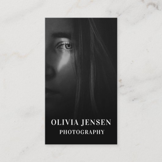Carte De Visite Photographie professionnelle moderne (Devant)