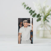 Carte De Visite Photographie professionnelle moderne tendance (Debout devant)