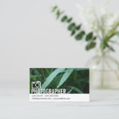 Carte De Visite Photographie professionnelle personnalisée (Debout devant)
