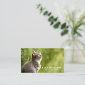 Carte De Visite Photographie professionnelle simple de la nature (Debout devant)