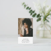 Carte De Visite Photographie publique professionnelle moderne (Debout devant)