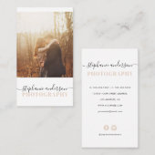 Carte De Visite Photographie simple (Devant / Derrière)