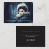 Carte De Visite Photographie simple et élégante (Devant / Derrière)