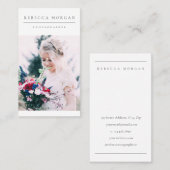 Carte De Visite Photographie simple et propre (Devant / Derrière)