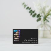 Carte De Visite Photographie Tabby Cat (Debout devant)