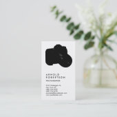 Carte De Visite Photographie tendance noir vertical (Debout devant)