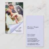 Carte de visite photographique (Devant / Derrière)