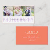 Carte de visite photographique (Devant / Derrière)