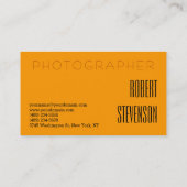 Carte de visite photographique gris-jaune contempo (Dos)