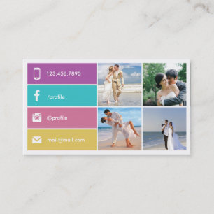 Carte de visite photographique moderne