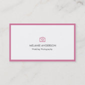 Carte de visite photographique moderne (Dos)