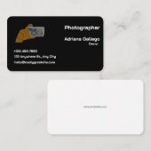 carte de visite photographique (modifiable) (Devant / Derrière)