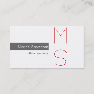 Carte de visite photographique Monogram Grey