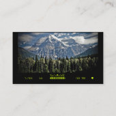 Carte de visite photographique professionnel (Dos)