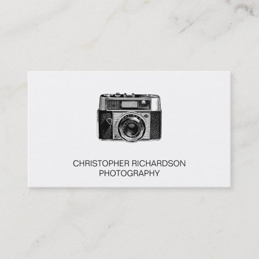 Carte de visite photographique simple et élégant (Devant)