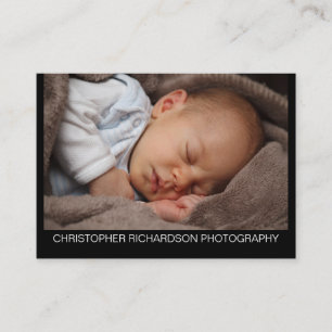 Carte de visite photographique simple et élégant
