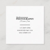 carte de visite photographique vintage simple (Dos)