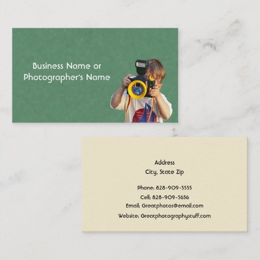 Carte De Visite Photography Camera Store or Photographer (Devant / Derrière)