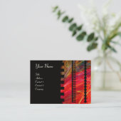Carte De Visite PHOTON  monogram Noir rouge vibrant (Debout devant)