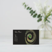 Carte De Visite PHOTON SWIRL GEM MONOGRAM noir vert jaune (Debout devant)