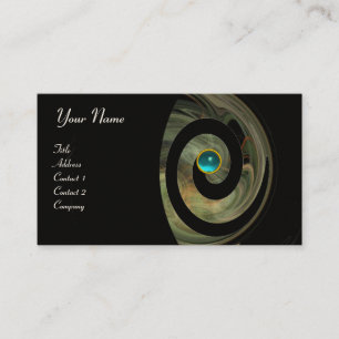 Carte De Visite PHOTON SWIRL GEM MONOGRAS noir bleu jaune