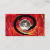 Carte De Visite PHOTON SWIRL GEM MONOGRAS noir rouge blanc (Dos)