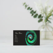 Carte De Visite PHOTON SWIRL GEM MONOGRAS noir vert blanc (Debout devant)
