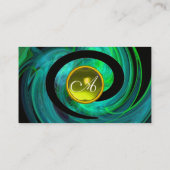 Carte De Visite PHOTON SWIRL GEM MONOGRAS noir vert jaune (Dos)