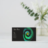 Carte De Visite PHOTON SWIRL GEM MONOGRAS noir vert jaune (Debout devant)