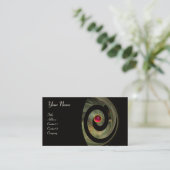 Carte De Visite PHOTON SWIRL GEM MONOGRAS rose noir rouge (Debout devant)
