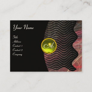 Carte De Visite PHOTON WAVES GEM monogramme vibrant