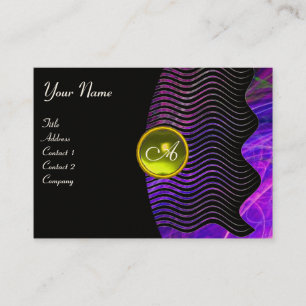 Carte De Visite PHOTON WAVES GEM monogramme vibrant