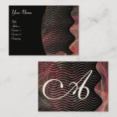 Carte De Visite PHOTON WAVES monogramme vibrant (Devant / Derrière)