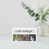 Carte De Visite Photos de Dog Walker (Debout devant)