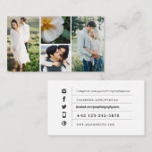 Carte De Visite Photos de multiple d'affaires de photographie (Devant / Derrière)