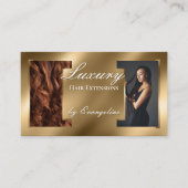 Carte De Visite Photos de rallonges de cheveux professionnelles en (Devant)