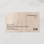 Carte De Visite Photos personnalisées Service complet Restauration (Dos)